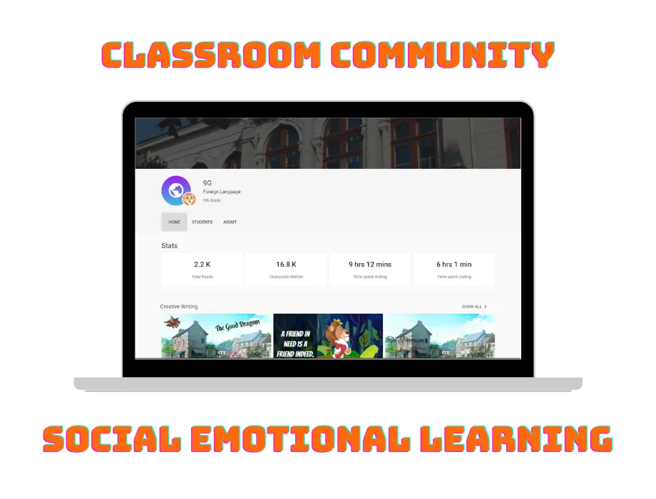 A class showcase of teacher-approved student projects