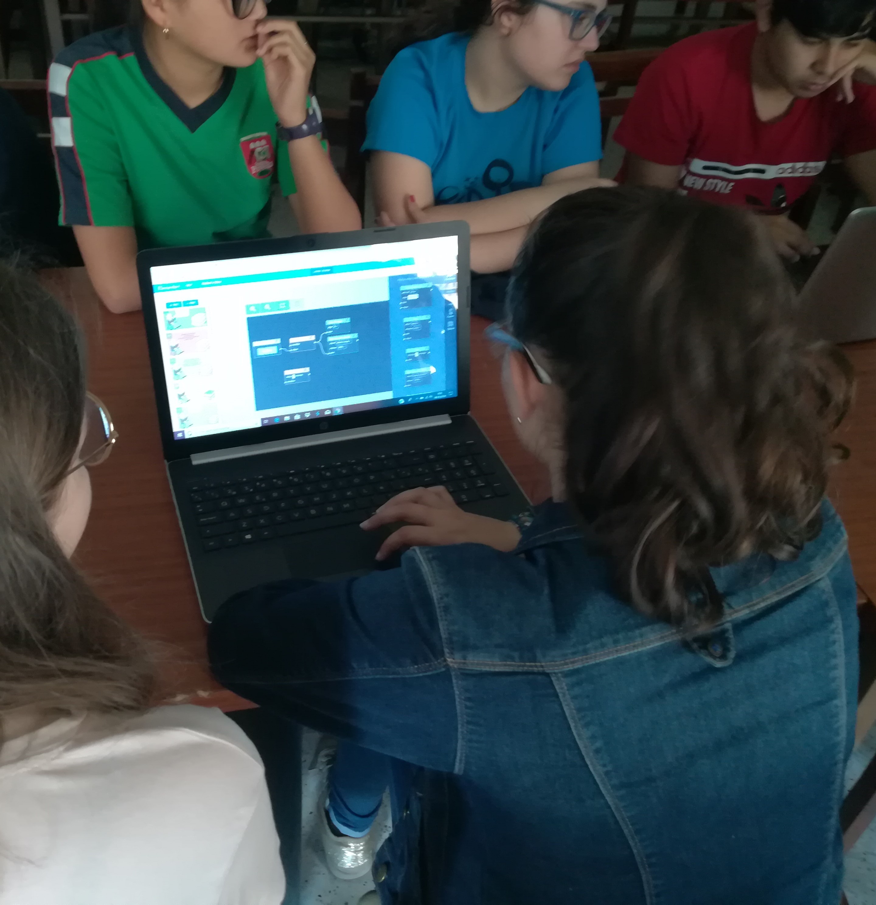 Older students coding
